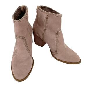 ANTHROPOLOGIE x Farylrobin Stitched Suede Ankle Boots 6.5